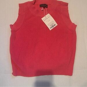 Latitude cotton pink Sleeveless Knit Top